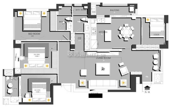 重庆装饰设计户型图